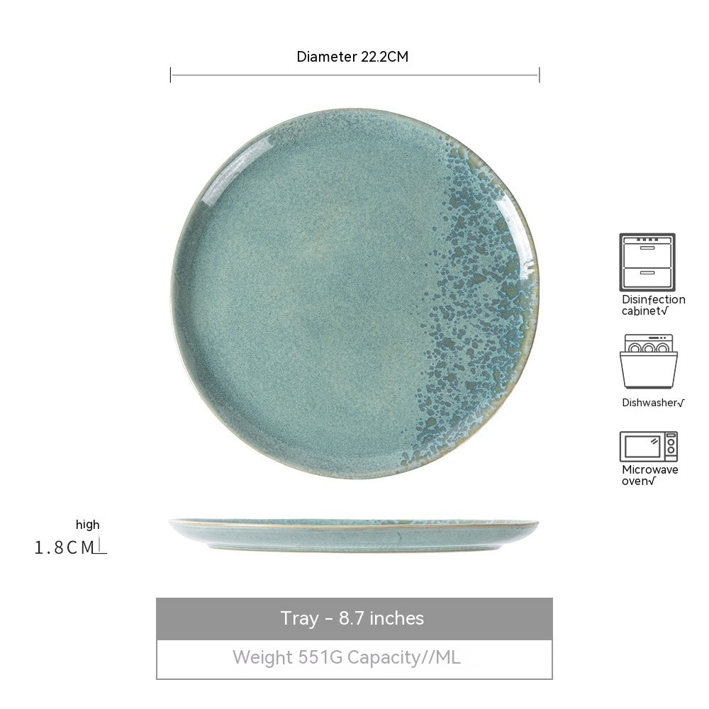 Azure Flow Minimalist Plate