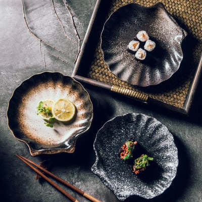 Kyoto Wave Irregular Serving Plate