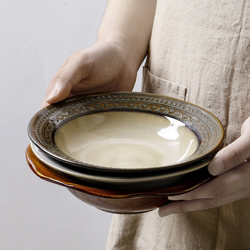 Meadow Straw Hat Serving Plate