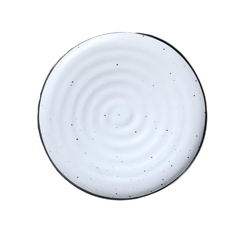 Midnight Speckle Steak Plate