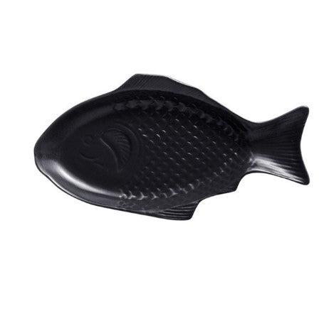 Ocean Curve Ceramic Fish Plate