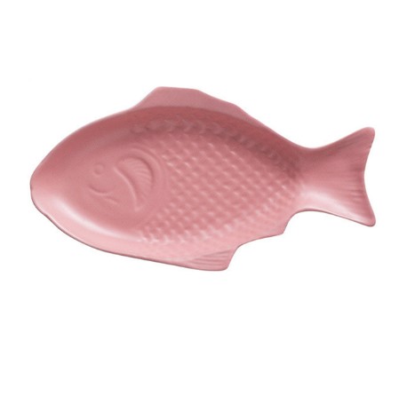 Ocean Curve Ceramic Fish Plate