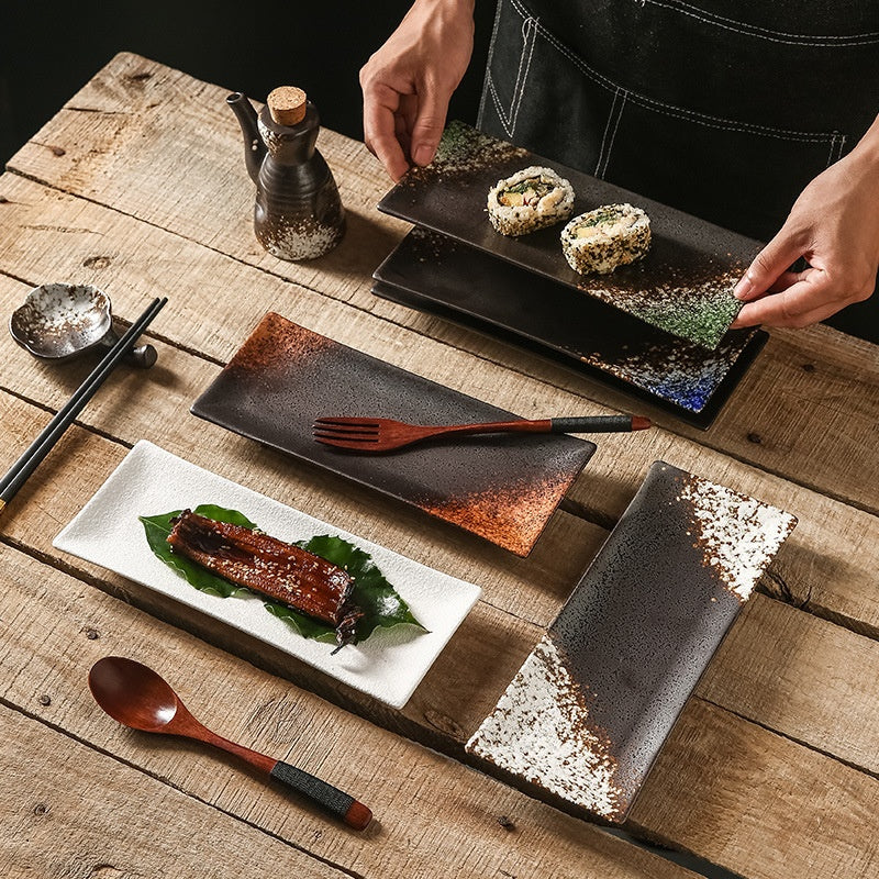 Sakura Fan Sushi Serving Plate