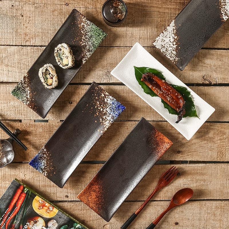 Sakura Fan Sushi Serving Plate