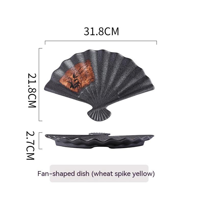 Sakura Fan Sushi Serving Plate