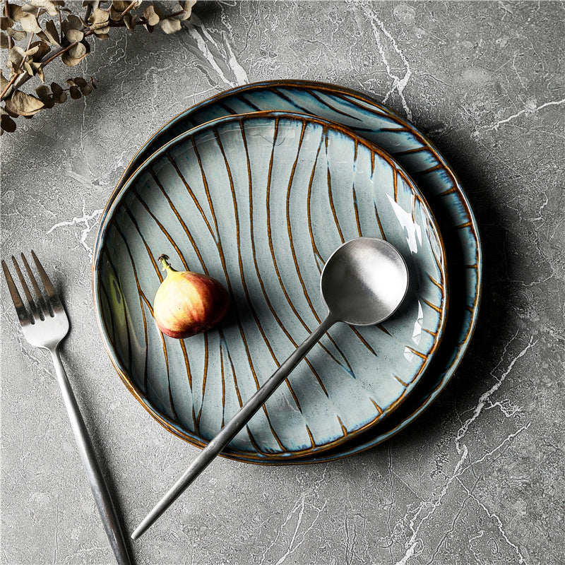 Slate Flow Irregular Pasta Plate