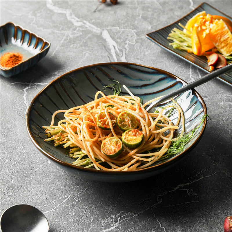 Slate Flow Irregular Pasta Plate