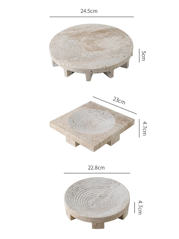 Stone Echo Rustic Serving Tray