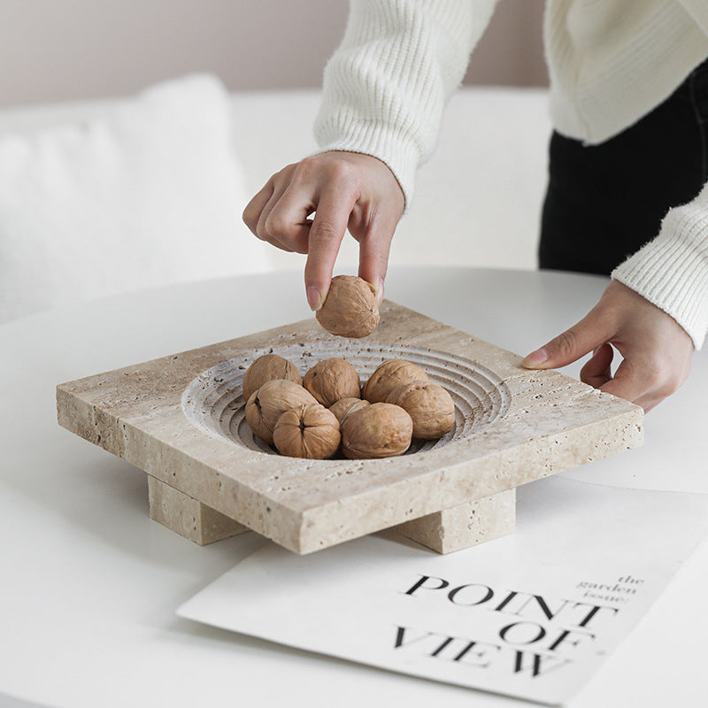 Stone Echo Rustic Serving Tray